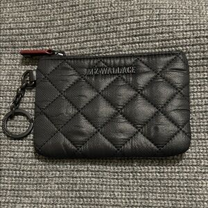 MZ Wallace Black Quilted Keychain Pouch